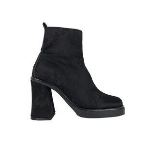 Berne‎ Mev Womens Black Zipper Block Heel Ankle Platform Boots Size EUR 36